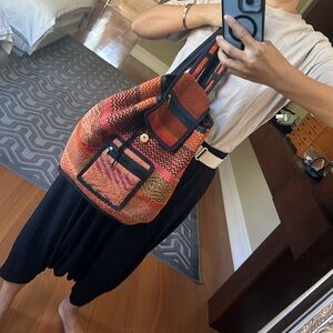 Handcrafted colorful backpack